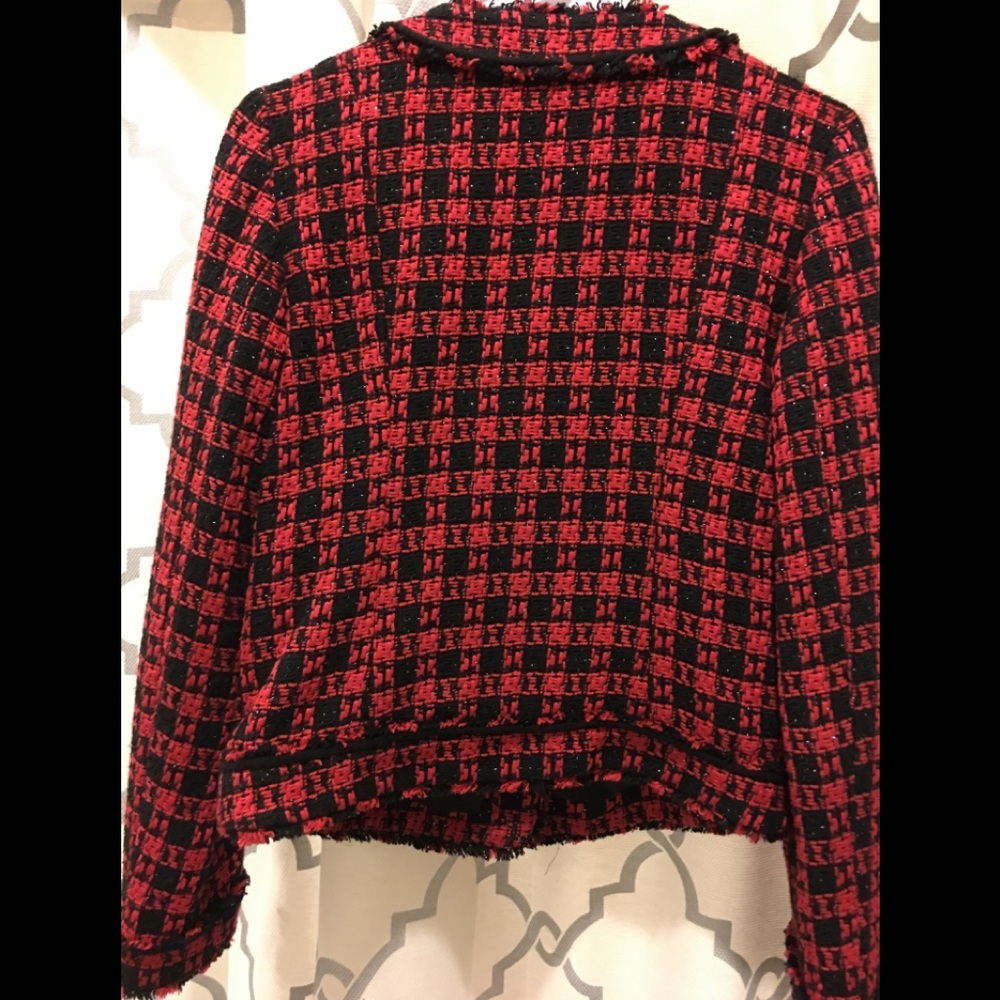Fringe Express Plaid Jacket - Picture 2 of 6